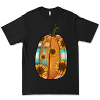Black Serape sunflower pumpkin Premium Tee - NancyCooperArtShop