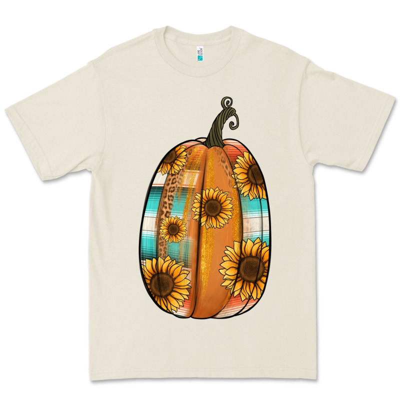 Serape Sunflower Pumpkin Premium Tee by NancyCooperArtShop | Teevron