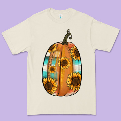 Serape Sunflower Pumpkin Premium Tee Designed By Nancycooperartshop