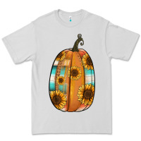 Dove Grey Serape sunflower pumpkin Premium Tee - NancyCooperArtShop