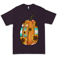 Plum Serape sunflower pumpkin Premium Tee - NancyCooperArtShop