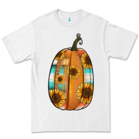 White Serape sunflower pumpkin Premium Tee - NancyCooperArtShop