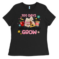 100 Days Of Watching My Students Grow Ladies Tee | Teevron