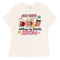 Bone 100 days of watching my students grow Ladies Tee - MaliasSmallBusiness