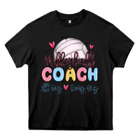 Black volleyball coach all day every day Heavy Core Tee - MaliasSmallBusiness