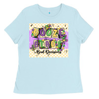 Baby Blue booze beads Ladies Tee - MaliasSmallBusiness
