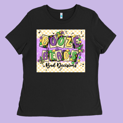 Booze Beads Ladies Tee Designed By Maliassmallbusiness