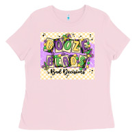 Bubblegum Pink booze beads Ladies Tee - MaliasSmallBusiness