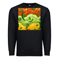 Black mexican sauce and jalapeno seamless pattern Premium Sweatshirt - BundleAndBundleShop