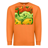 Carrot mexican sauce and jalapeno seamless pattern Premium Sweatshirt - BundleAndBundleShop