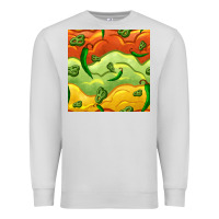Dove Grey mexican sauce and jalapeno seamless pattern Premium Sweatshirt - BundleAndBundleShop