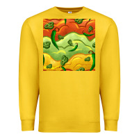 Lemon mexican sauce and jalapeno seamless pattern Premium Sweatshirt - BundleAndBundleShop