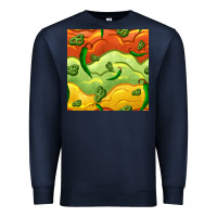 Navy mexican sauce and jalapeno seamless pattern Premium Sweatshirt - BundleAndBundleShop