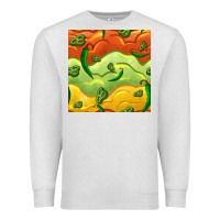 Oatmeal Heather mexican sauce and jalapeno seamless pattern Premium Sweatshirt - BundleAndBundleShop