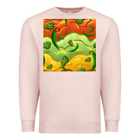 Pale Pink mexican sauce and jalapeno seamless pattern Premium Sweatshirt - BundleAndBundleShop