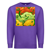 Purple mexican sauce and jalapeno seamless pattern Premium Sweatshirt - BundleAndBundleShop