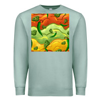 Seafoam mexican sauce and jalapeno seamless pattern Premium Sweatshirt - BundleAndBundleShop