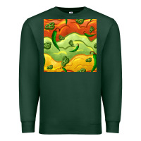 Sports Green mexican sauce and jalapeno seamless pattern Premium Sweatshirt - BundleAndBundleShop