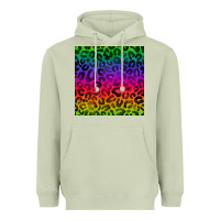 Matcha colorful leopard seamless pattern Heavyweight Hoodie - BundleAndBundleShop