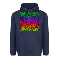 Navy colorful leopard seamless pattern Heavyweight Hoodie - BundleAndBundleShop