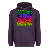 Plum colorful leopard seamless pattern Heavyweight Hoodie - BundleAndBundleShop