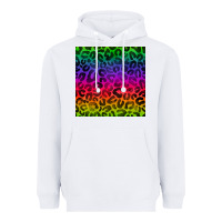 White colorful leopard seamless pattern Heavyweight Hoodie - BundleAndBundleShop