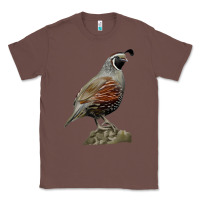 Chestnut California Quail Bird Classic Tee - RanaPortraitStore