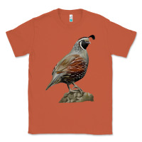 Copper California Quail Bird Classic Tee - RanaPortraitStore