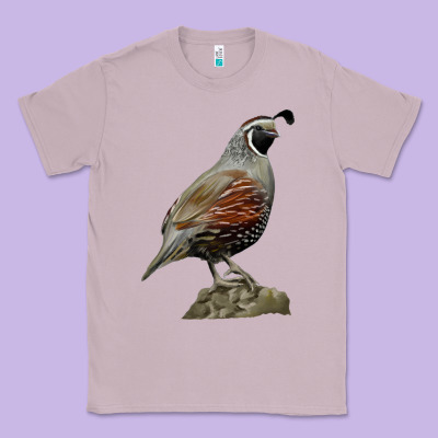 California Quail Bird Classic Tee Designed By Ranaportraitstore