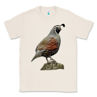 Natural California Quail Bird Classic Tee - RanaPortraitStore