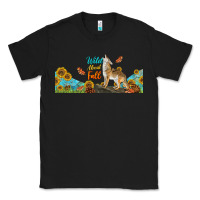 Black Wild About Fall Coyote Classic Tee - LillyAllenDesigns