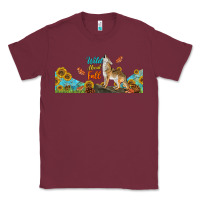 Burgundy Wild About Fall Coyote Classic Tee - LillyAllenDesigns