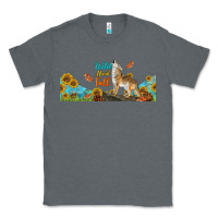 Charcoal Heather Wild About Fall Coyote Classic Tee - LillyAllenDesigns