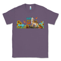 Lavender Wild About Fall Coyote Classic Tee - LillyAllenDesigns