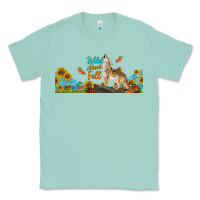 Seafoam Wild About Fall Coyote Classic Tee - LillyAllenDesigns