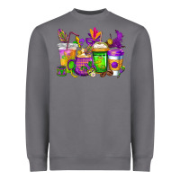 Storm mardi gras coffee cups cowgirl Heavyweight Sweatshirt - CowGirlArtShop
