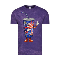 Cloud Purple 4th of july coca Vintage Tee - BarkalooDesign