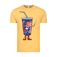 Vintage Mustard 4th of july coca Vintage Tee - BarkalooDesign