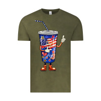 Vintage Olive 4th of july coca Vintage Tee - BarkalooDesign