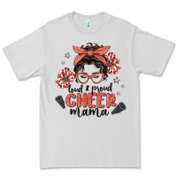 Dove Grey loud&proud mama messy bun Premium Tee - MaliasSmallBusiness