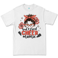 White loud&proud mama messy bun Premium Tee - MaliasSmallBusiness