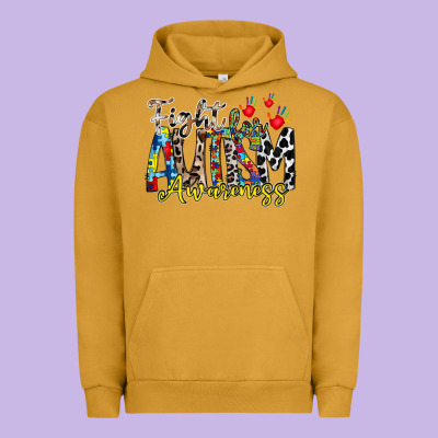 Fight For Autism Awareness Urban Hoodie Designed By Racoondesign