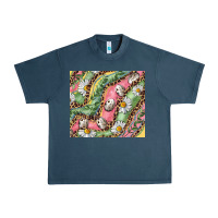 Midnight Navy Easter Quail Egg And Daisy Urban Heavy Tee - RanaPortraitStore