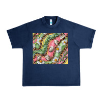 Navy Easter Quail Egg And Daisy Urban Heavy Tee - RanaPortraitStore