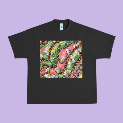 Easter Quail Egg And Daisy Urban Heavy Tee Designed By Ranaportraitstore