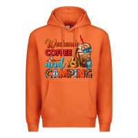 Carrot weekends coffee and camping frappe coffee Premium Hoodie - FaDigitalArtStudio
