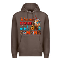 Coffee weekends coffee and camping frappe coffee Premium Hoodie - FaDigitalArtStudio