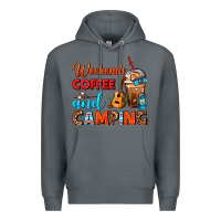 Rock weekends coffee and camping frappe coffee Premium Hoodie - FaDigitalArtStudio
