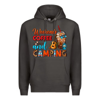 Smoke weekends coffee and camping frappe coffee Premium Hoodie - FaDigitalArtStudio