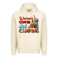 Weekends Coffee And Camping Frappe Coffee Premium Hoodie | Teevron
